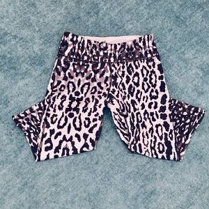Zebra patterned workout capris